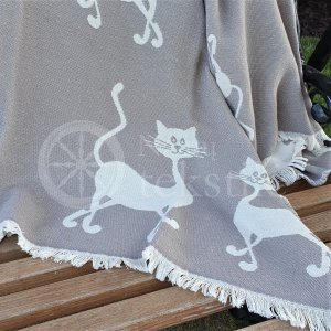 Cotton blanket "Katės"